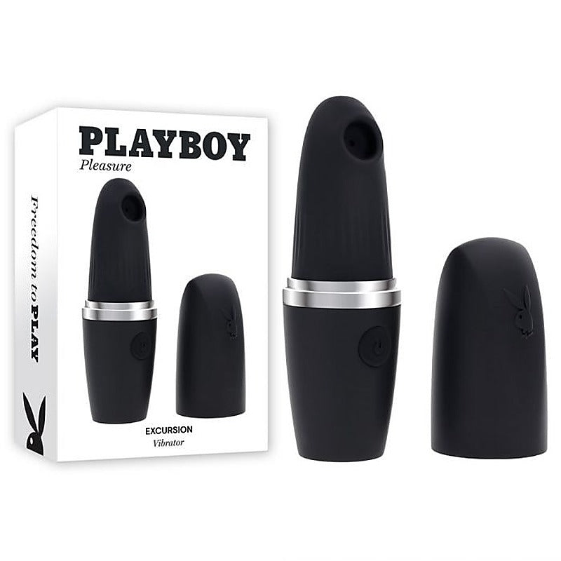 Playboy Pleasure Excursion Clitoral Suction Vibrator - Clit Ticklers and Pulsators