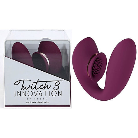 Twitch 3 Rechargeable Vibrator & Suction by Shots Toys - Waterproof Vibrators