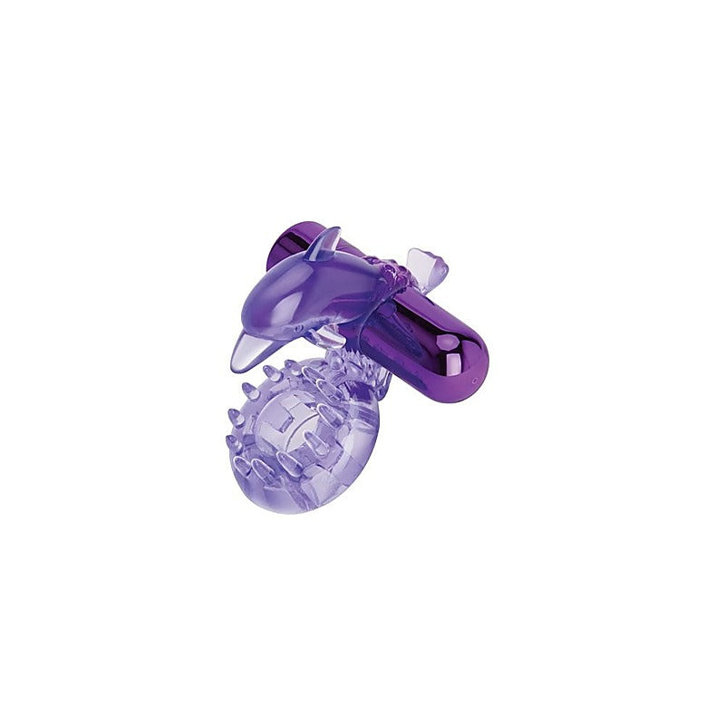 Bodywand Dolphin Ring with Clit Ticklers Cock Ring - Vibrating Cock Rings
