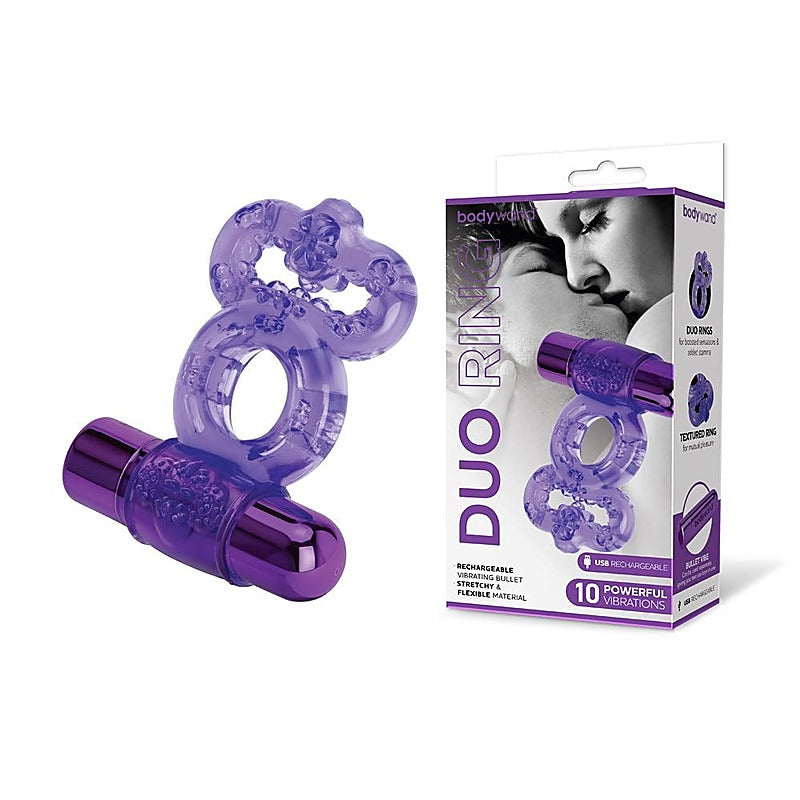 Bodywand Rechargeable Duo Cock Ring by Xgen Products - Vibrating Cock Rings