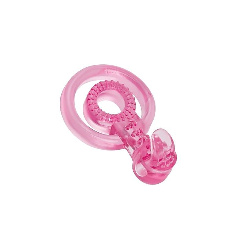 Bodywand Rechargeable Duo Ring with Clit Tickler - Vibrating Cock Rings