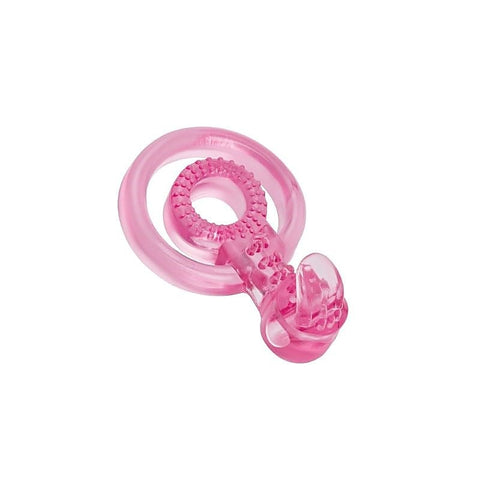 Bodywand Rechargeable Duo Ring with Clit Tickler - Vibrating Cock Rings
