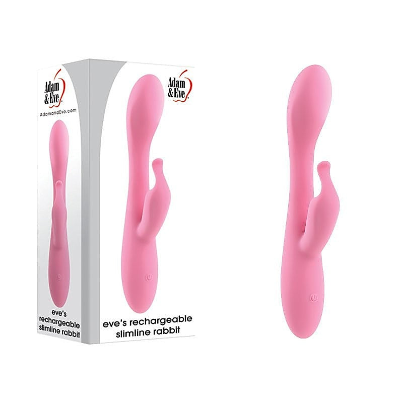 Rechargeable Slimline Rabbit by Adam & Eve Sextoys - Rabbit Vibrators