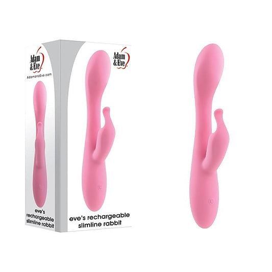Adam & Eve's Rechargeable Slimline Rabbit - Sensual Bliss Awaits - Rabbit Vibrators