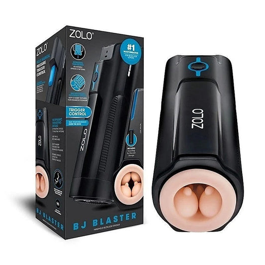 Zolo Pleasure Blaster - Powerful Vibrating & Thrusting Male Toy - Realistic Butts And Vaginas