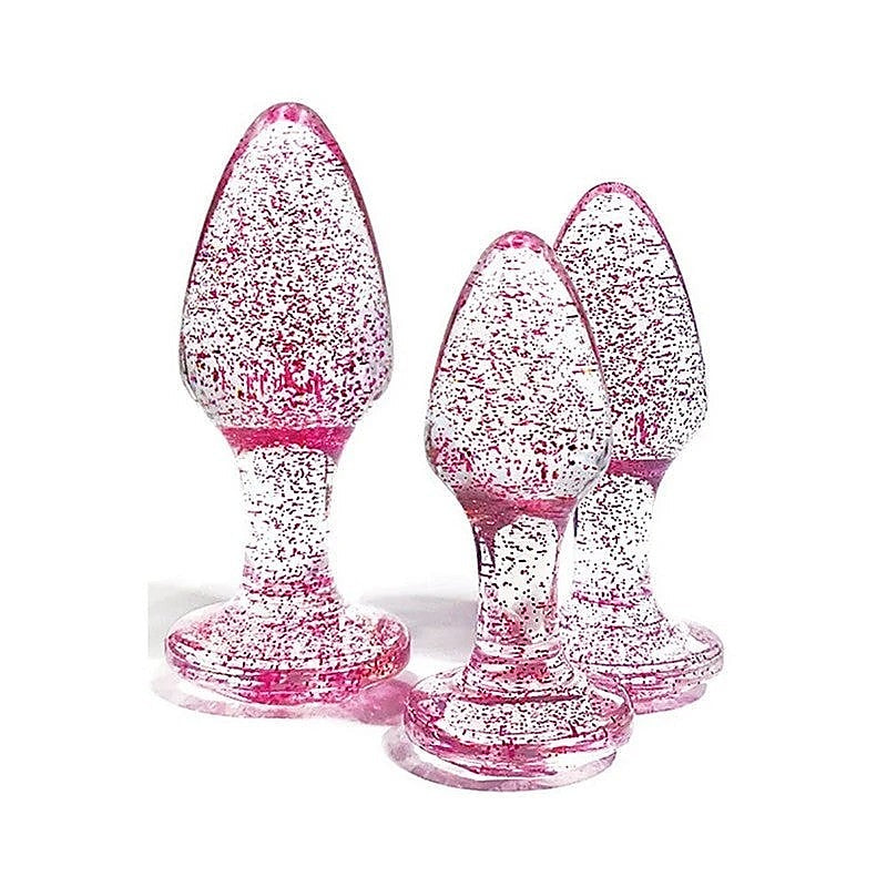 Glitter Gem Butt Plug Collection By Adam & Eve - Butt Plugs