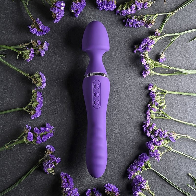 Dual End Twirling Pleasure Wand By Adam & Eve - Body Wands