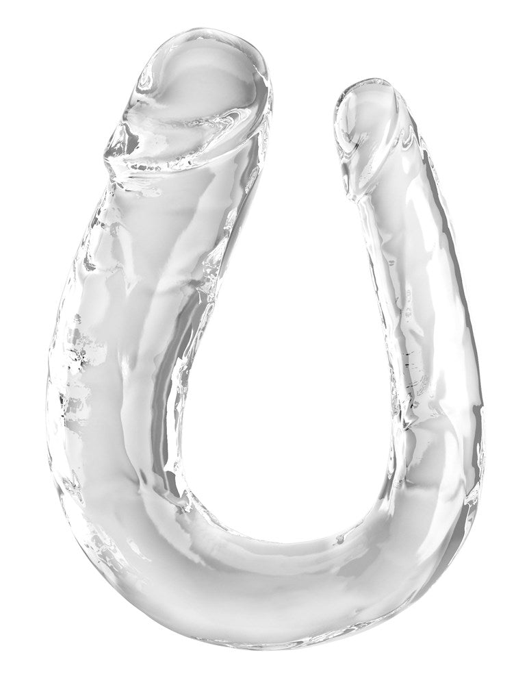 King Cock Clear Double Trouble Realistic Dildo - Realistic Dildos