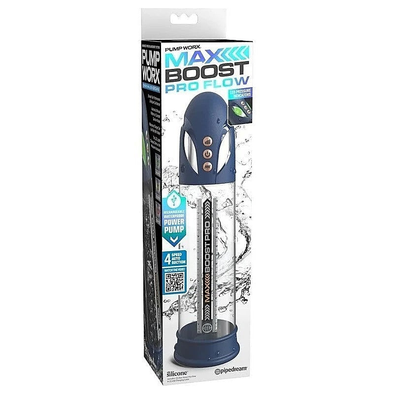 Pump Worx Max Boost Pro Flow Men'S Penis Pump - Realistic Butts And Vaginas