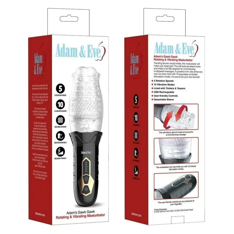 Adam & Eve Adams Gawk Gawk 2.0 Male Stroker - Masturbators and Strokers