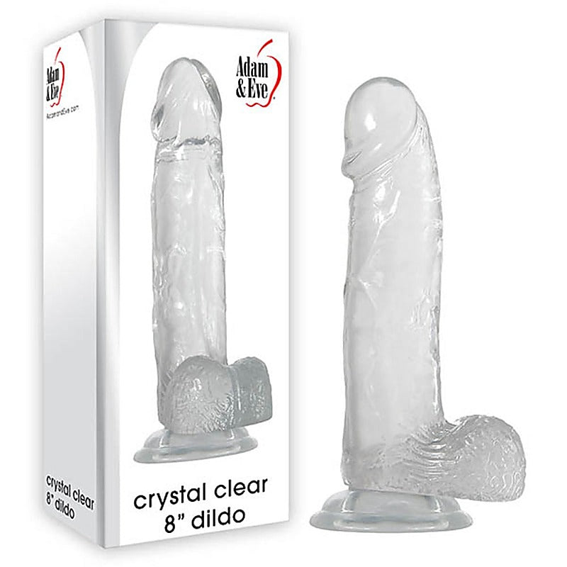 8-Inch Realistic Crystal Dildo By Adam & Eve - Realistic Dildos