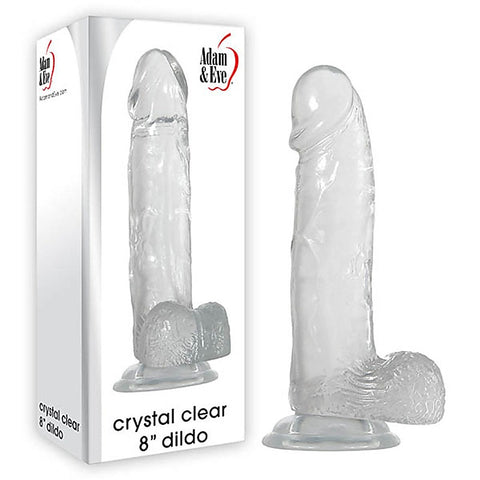 8-Inch Realistic Crystal Dildo By Adam & Eve - Realistic Dildos
