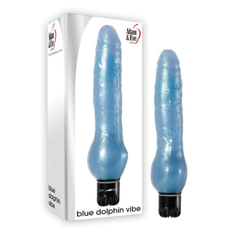 Blue Dolphin - Waterproof Vibrating Dildo for Beginners - Vibrating Dildos