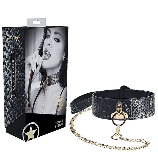 OUCH! FLORENCE BDSM Collar with Leash - Bondage Kits