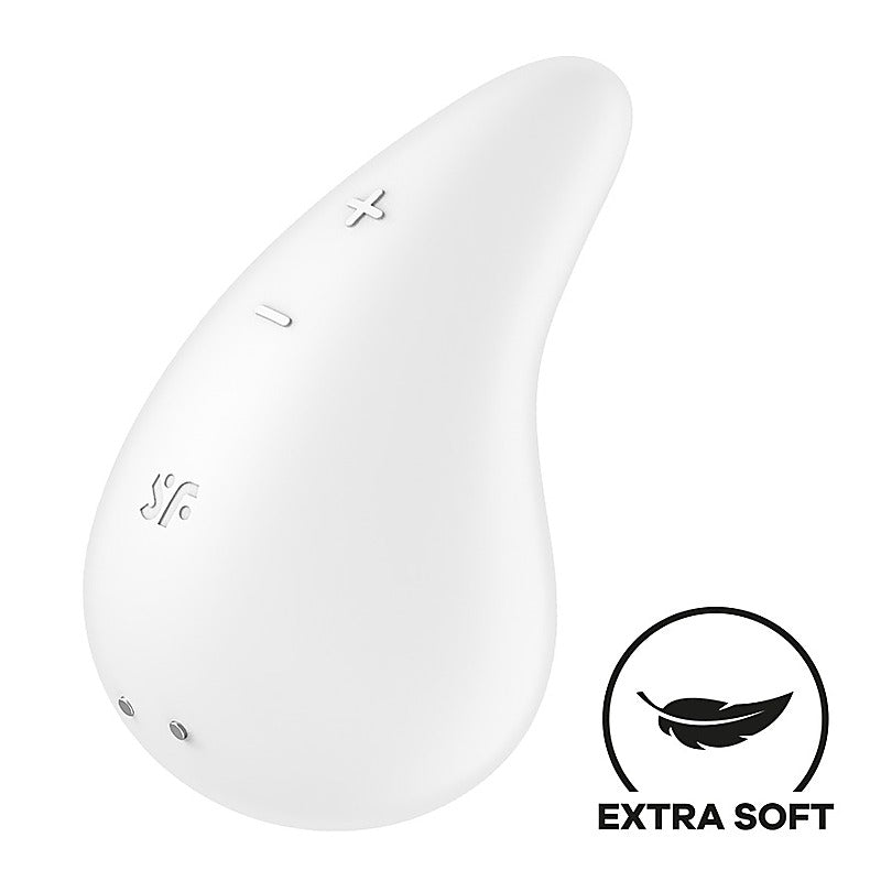Dew Drop 12 Functions Lay-On Clitoral Vibrator By Satisfyer - Clit Ticklers and Pulsators