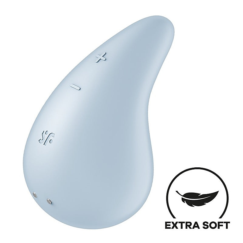Dew Drop 12 Functions Lay-On Clitoral Vibrator By Satisfyer - Clit Ticklers and Pulsators