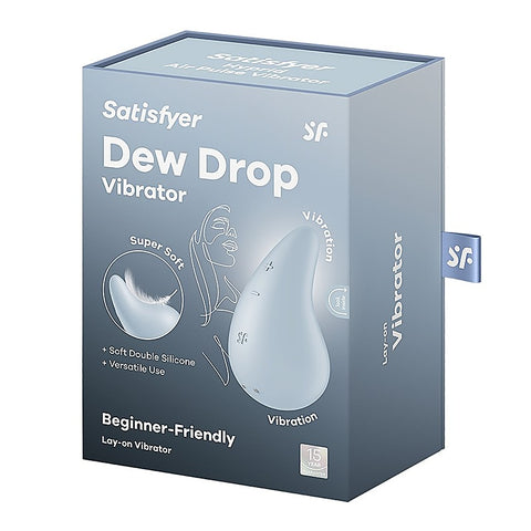 Dew Drop 12 Functions Lay-On Clitoral Vibrator By Satisfyer - Clit Ticklers and Pulsators