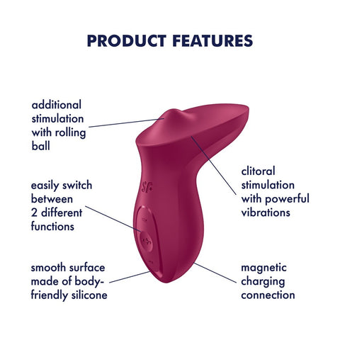 Satisfyer Exciterrr 13 Functions Vibrating Clitoral Stimulator - Rabbit Vibrators