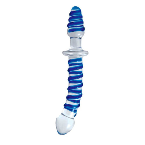 Adam & Eve Twisted Love Glass Dildo - Glass Sex Toys
