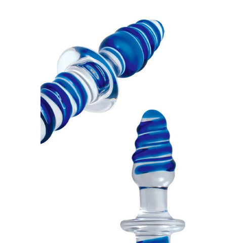 Adam & Eve Twisted Love Glass Dildo - Glass Sex Toys