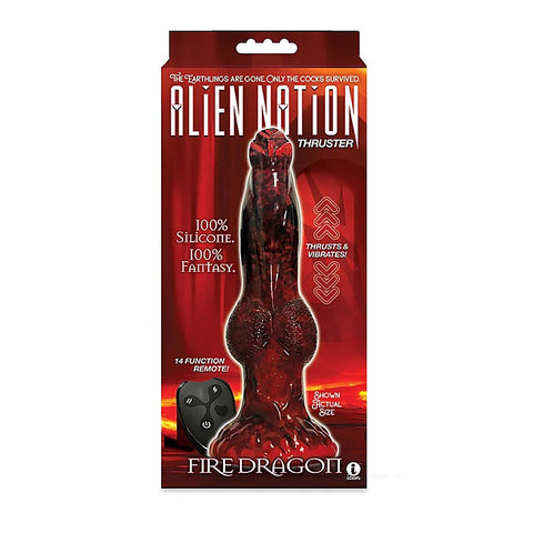 AlienNation Fire Dragon - Thrusting Fantasy Pleasure Toy - Harness Dildos