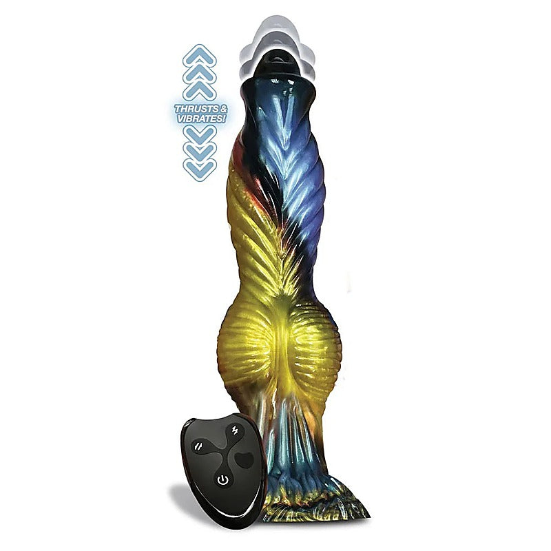 Alien Nation Phoenix - Thrilling 9" Silicone Vibrator - Harness Dildos