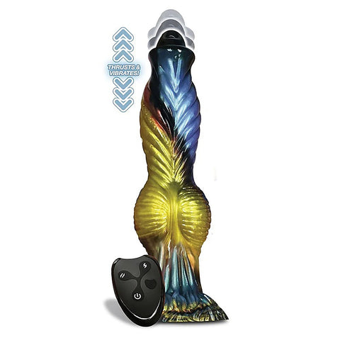 Alien Nation Phoenix - Thrilling 9" Silicone Vibrator - Harness Dildos
