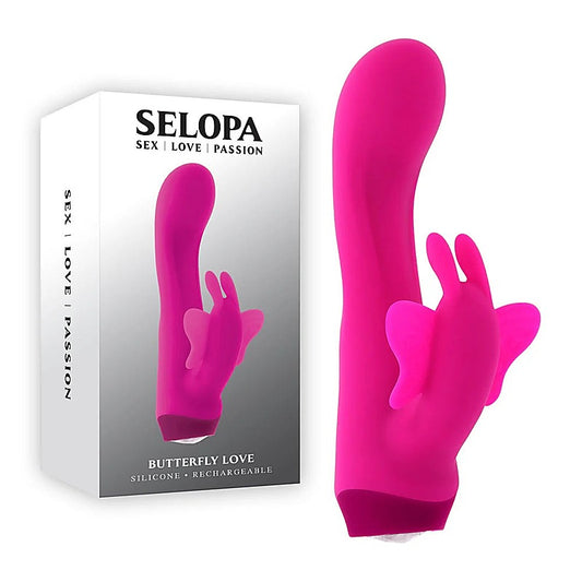 Selopa BUTTERFLY LOVE Rechargeable Vibrator - Rabbit Vibrators