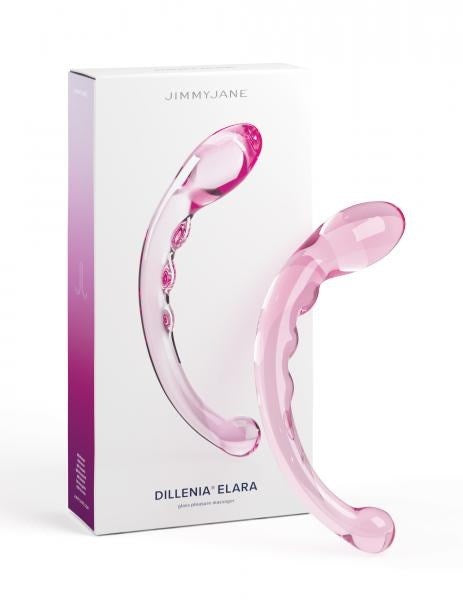 JimmyJane Dillenia Elara G-Spot Glass Dildo - Realistic Dildos