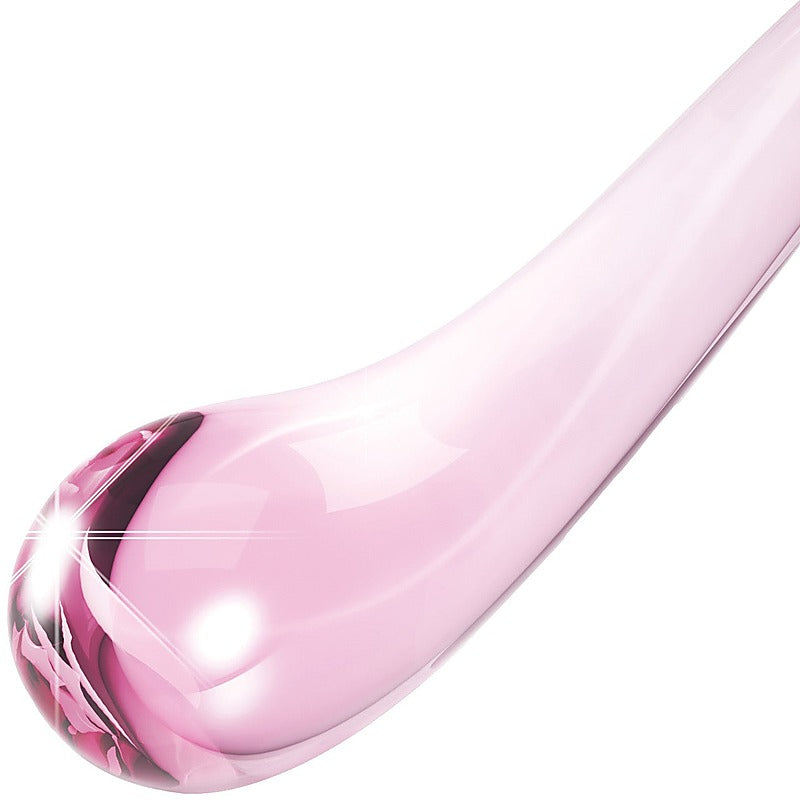 Dillenia Gama Curved Glass G-Spot Dildo By Jimmyjane - Realistic Dildos