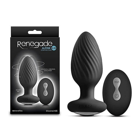 Renegade Alpine 2.0 - Rechargeable Gyrating Anal Plug for Unforgettable Experiences - Anal Vibrators