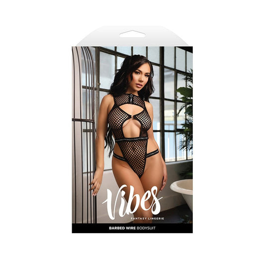 VIBES BARBED WIRE Net Women Bodysuit - Bras and Bra Sets