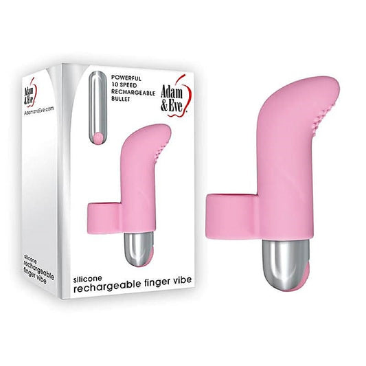 Precision Pleasure Enhancer - Adam & Eve Silicone Rechargeable Finger Vibe - Finger and Tongue Vibrators