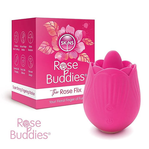 Indulge in Blissful Sensations with The Rose Flix Stimulator - Finger and Tongue Vibrators