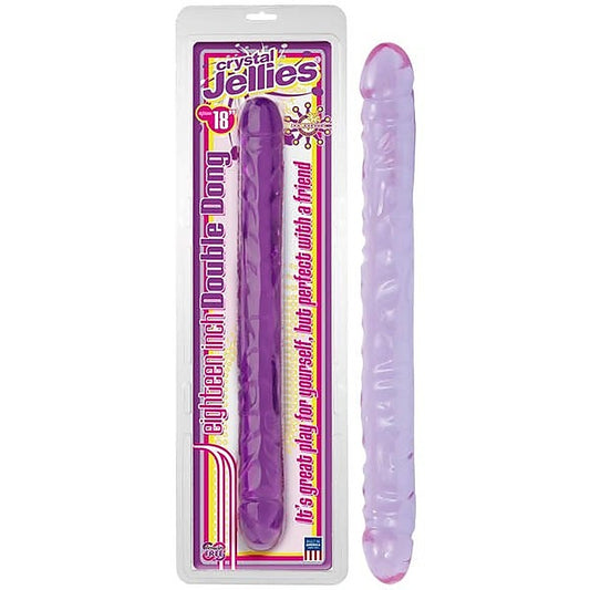 Crystal Jellies 18'' Double Dong By Doc Johnson - Double Ender