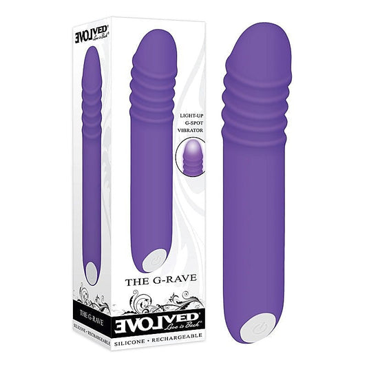 Evolved's G-Rave - Unleash Dominance in Luxurious Purple - G-Spot Vibrators