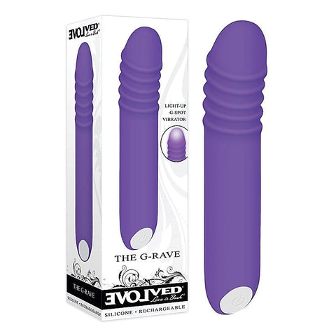 Evolved's G-Rave - Unleash Dominance in Luxurious Purple - G-Spot Vibrators