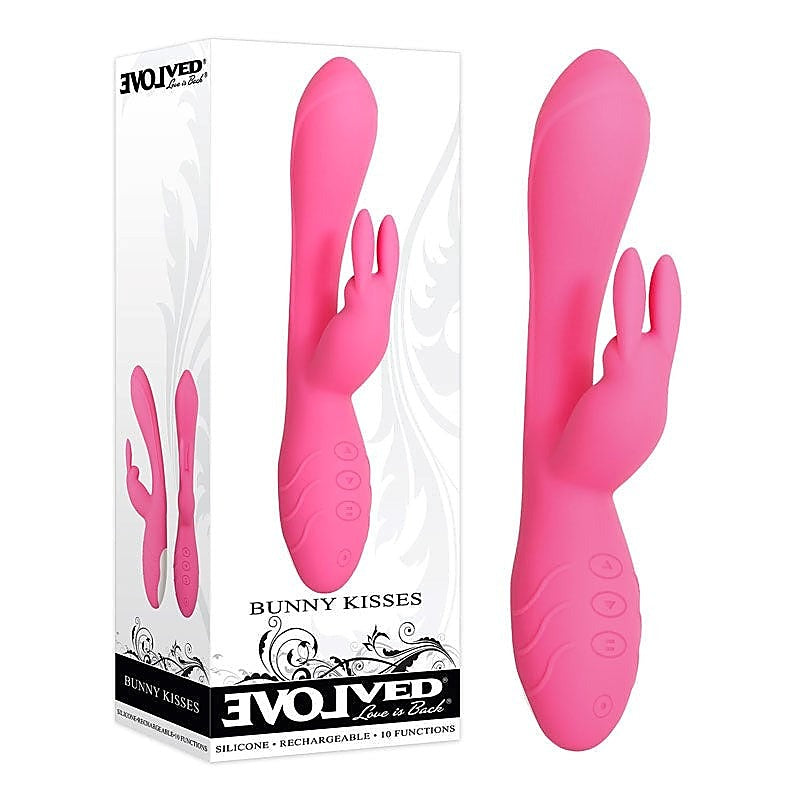 Evolved Bunny Kisses - Pink - Rabbit Vibrators