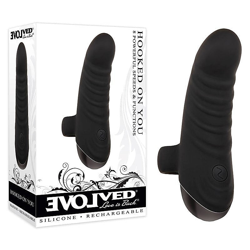 Evolved Hooked On You - Powerful Finger Vibrator for Sensual Exploration - Finger and Tongue Vibrators