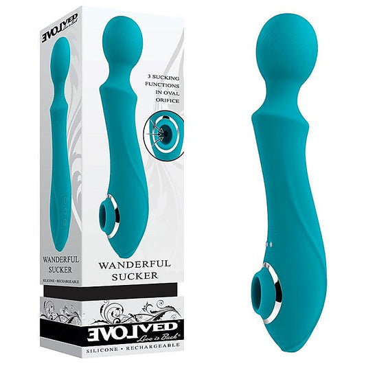 Evolved Wanderful Sucker - Dual Sensation Massage Wand - Body Wands