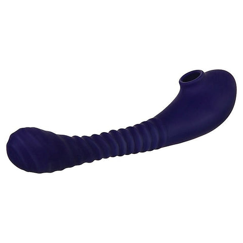 Evolved Bendable Clitoral Sucker - Blue - Clit Ticklers and Pulsators