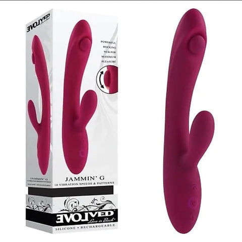 Evolved Jammin' G-Spot Massager - Unlock Unparalleled Ecstasy - Rabbit Vibrators