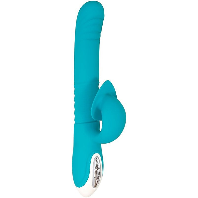 Elevate Your Pleasure with The Evolved Show Stopper Teal Vibrator - Rabbit Vibrators
