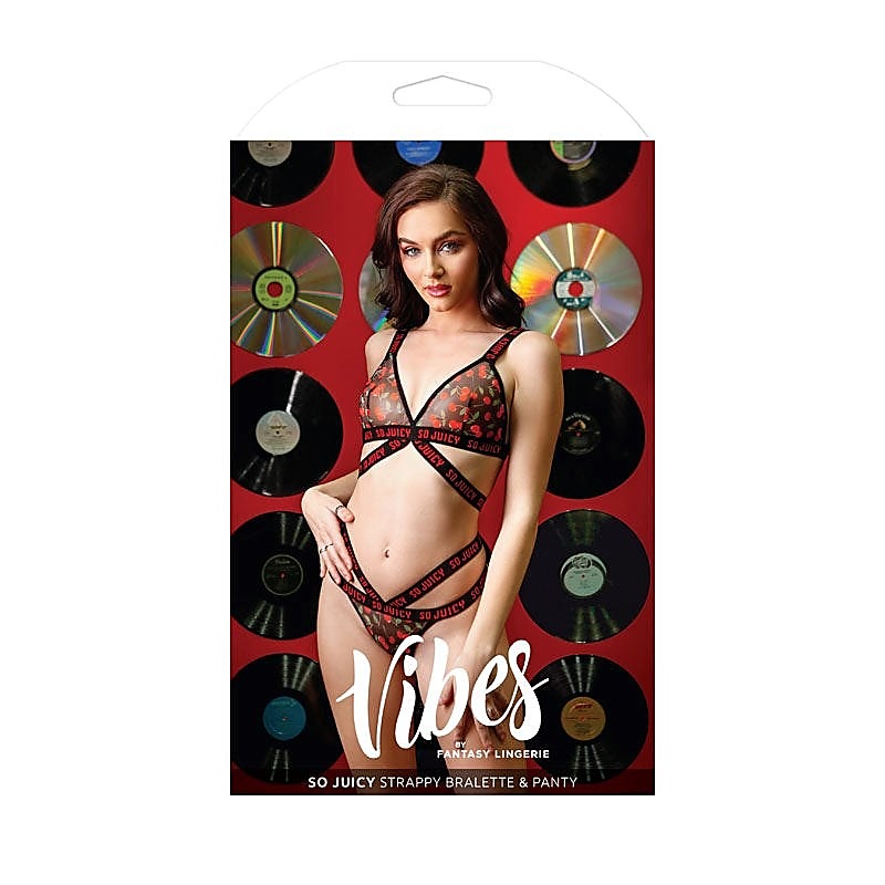 Vibes So Juicy Bralette & Panty Set by Fantasy Lingerie - Bras and Bra Sets