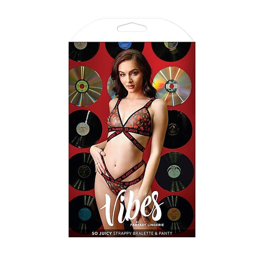 Vibes So Juicy Bralette & Panty Set By Fantasy Lingerie - Bras and Bra Sets