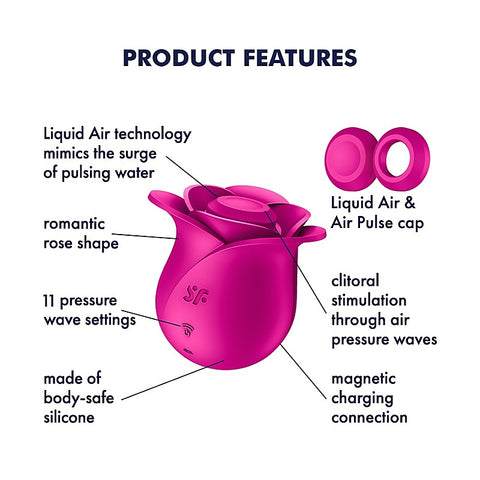 Pro 2 Modern Blossom Clitoral Massager By Satisfyer - Clit Ticklers and Pulsators
