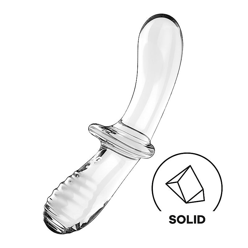 Double Crystal Anal And Vaginal Glass Dildo By Satisfyer - Remote Control Vibrators