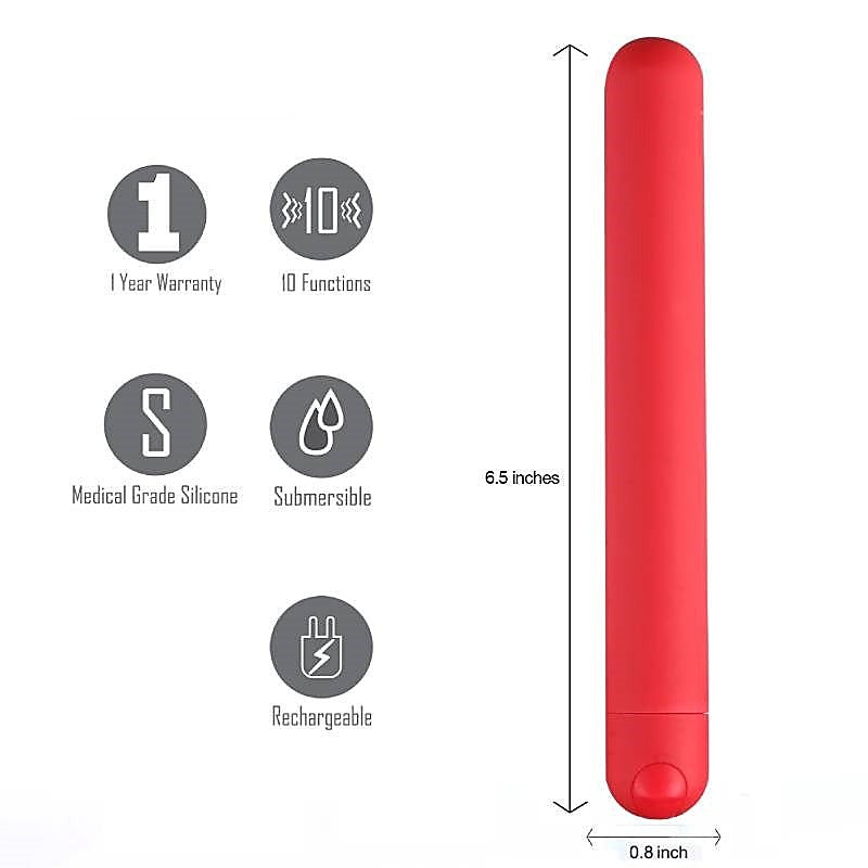 Maia Abbie XL Bullet - 10 Functions, Waterproof, USB Rechargeable - Bullet Vibrators