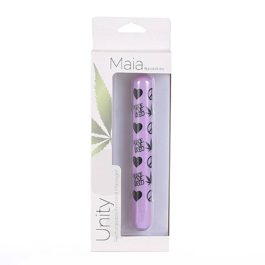 Maia Unity XL Peace Print - Waterproof Bullet Vibrator with 10 Functions - Bullet Vibrators
