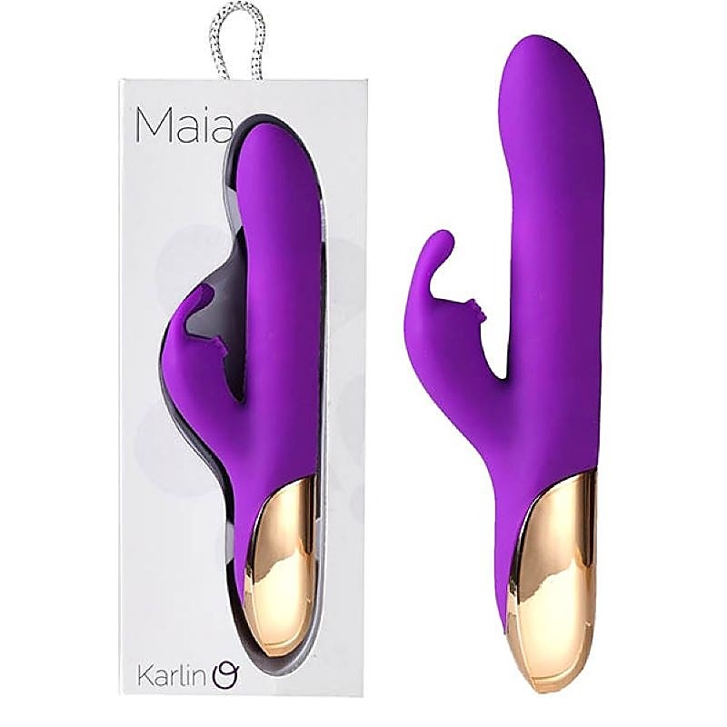 Maia Karlin Rechargeable Rabbit Vibe - 10 Pulsations, 4 Speeds, Triple-Action Bliss - Rabbit Vibrators